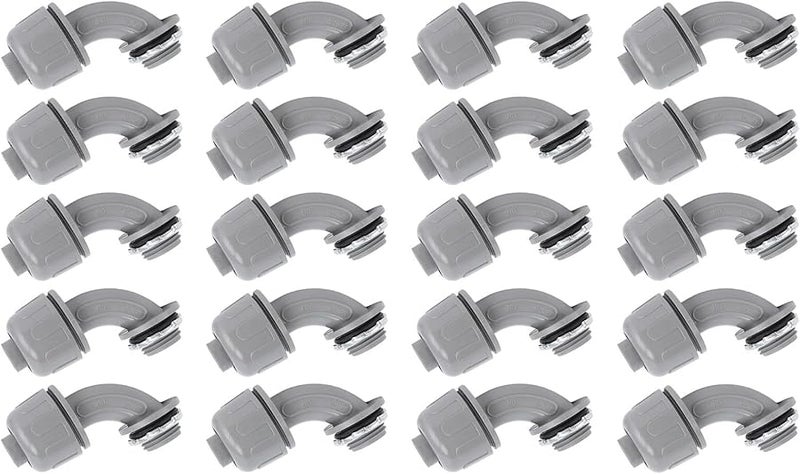 3 4 بوصة NPT 90 درجة موصل قناة PVC محكم السائل للموصلات الكهربائية - Image 4