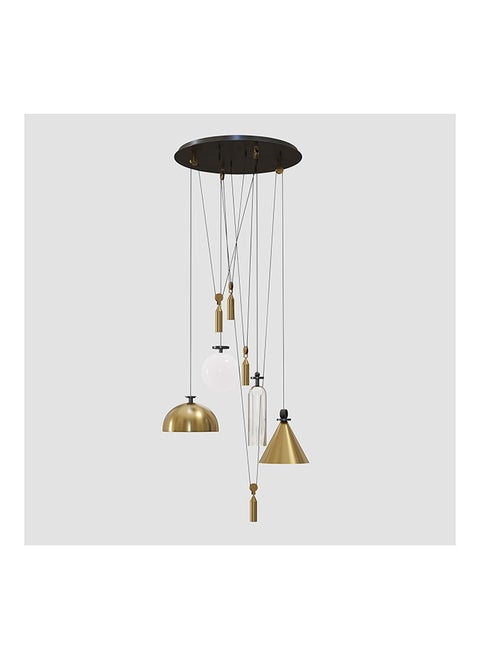 Myka,Pendant Lamp In Brass Finish