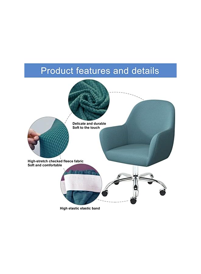 Green Tiger Kitchen Dining Room Curved Back Chair Covers Slipcovers With Arms, Kitchen Office Chair Slipcover Dining Chair Protector Covers for Bar Home,C,4pcs - Image 5