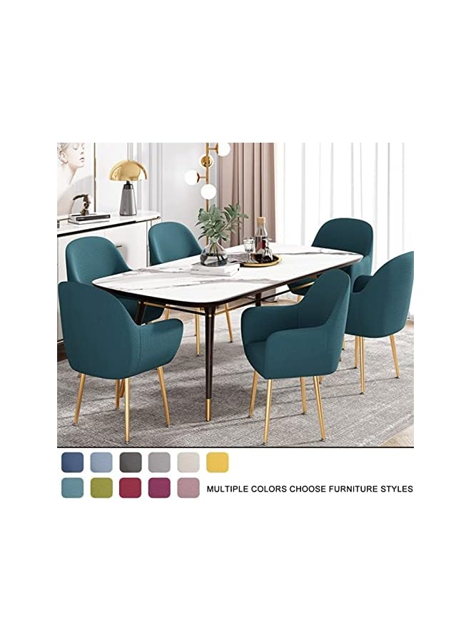Green Tiger Kitchen Dining Room Curved Back Chair Covers Slipcovers With Arms, Kitchen Office Chair Slipcover Dining Chair Protector Covers for Bar Home,C,4pcs - Image 3