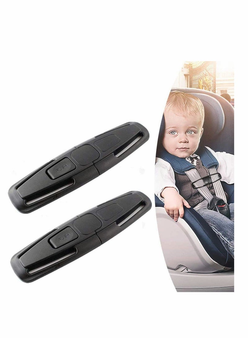 KASTWAVE Car Safety Seat Strap Belt Lock Baby Child Harness Chest Clip Safe Buckle Black - Image 4