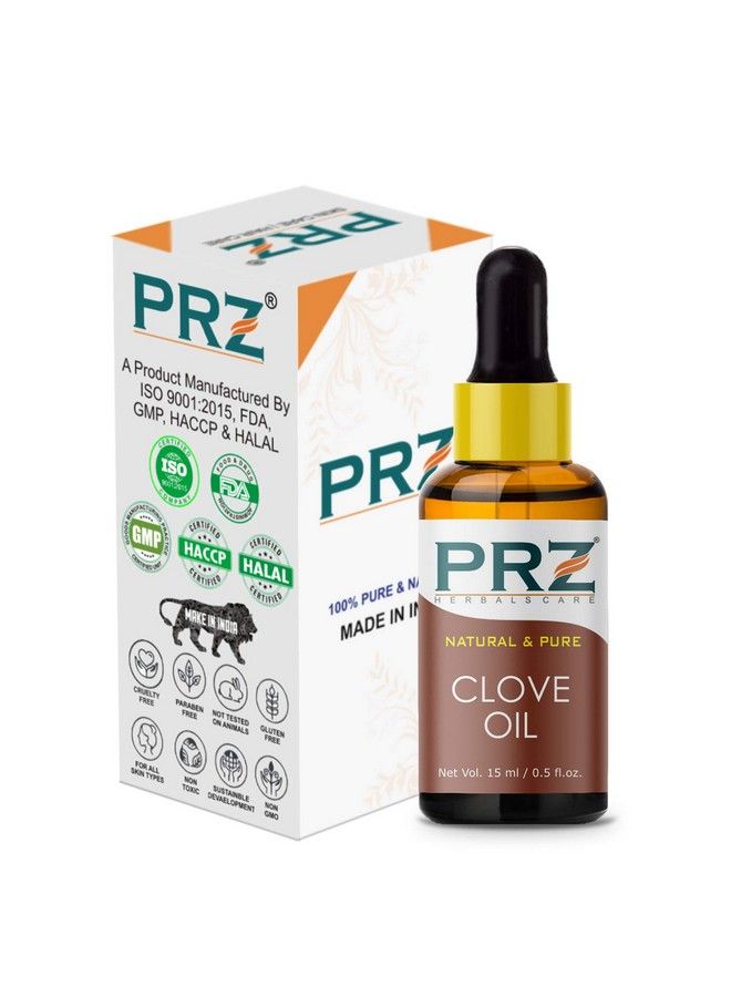 PRZ Clove Essential Oil Pure Natural & Therapeutic Grade Oil For Aromatherapy Body Massage Skin Care & Hair Care 15 Ml - Image 3