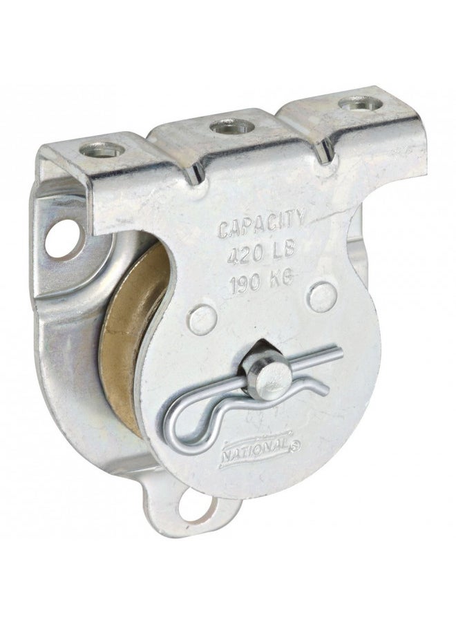 National Hardware National Hardware N233-247 3219BC Wall/Ceiling Mount Single Pulleys in Zinc, 1-1/2 in. 
