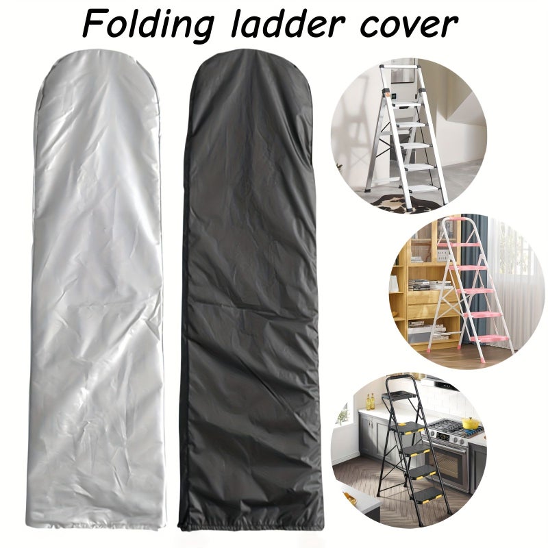 Silvery Grey Folding Stair Cover Durable for Ladder Indoor Outdoor Patio - Image 2