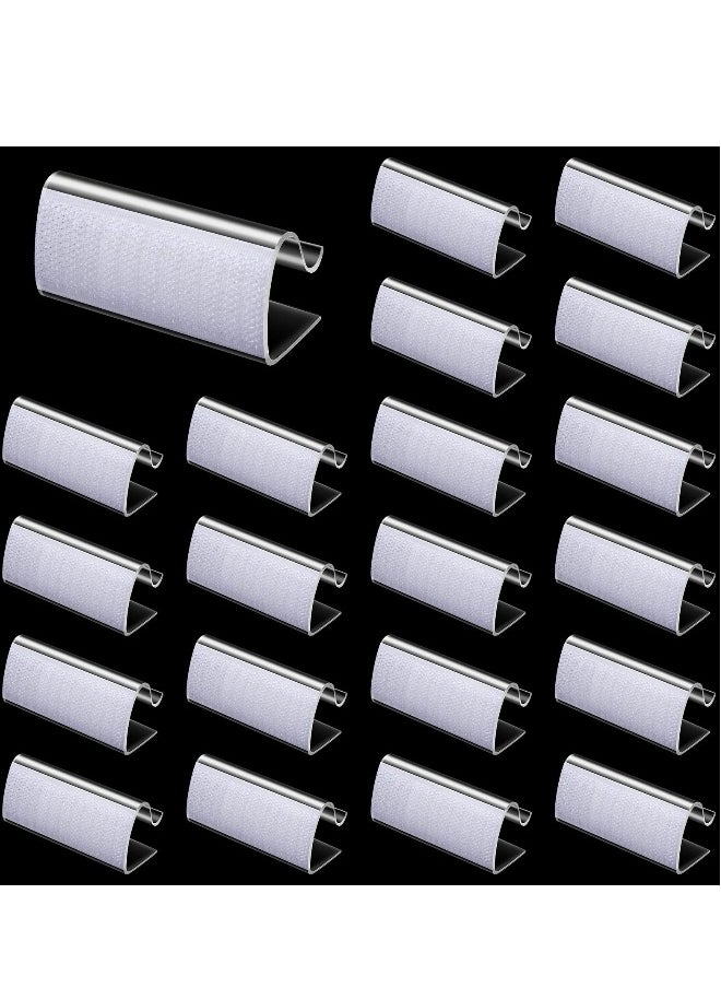 Generic - 24 Pack Clear Table Skirt Clips, Strong Tablecloth Clamps, Perfect for Securing Table Covers at Weddings, Banquets, Parties, Picnics & Outdoor Events, Multipurpose Table Edge Fasteners - Image 1