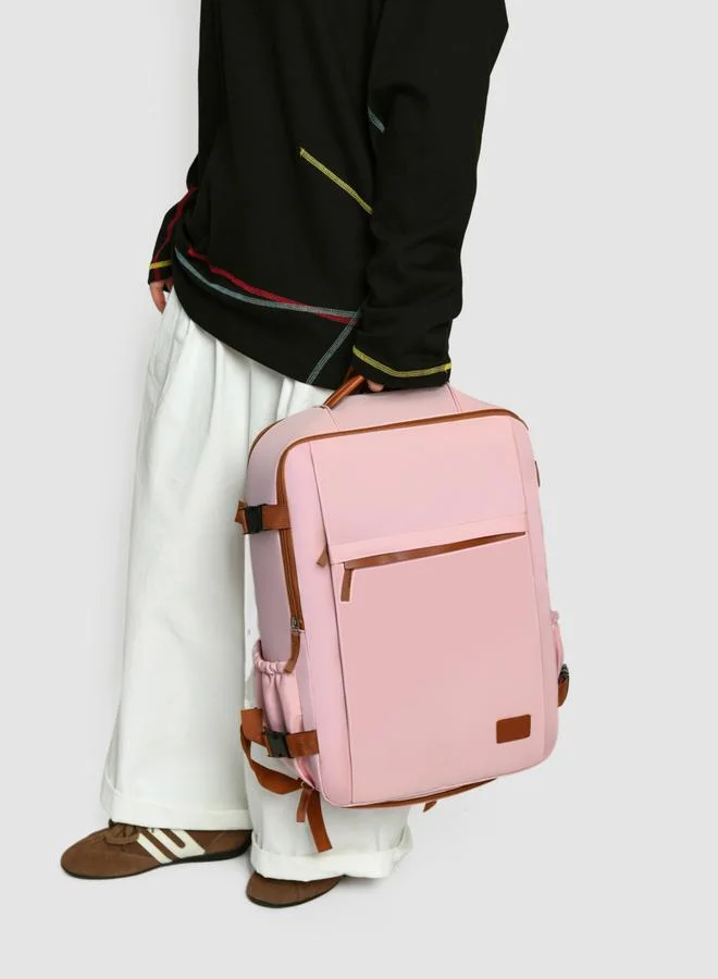 Take Two Pink Travel Backpack with Shoe Compartment