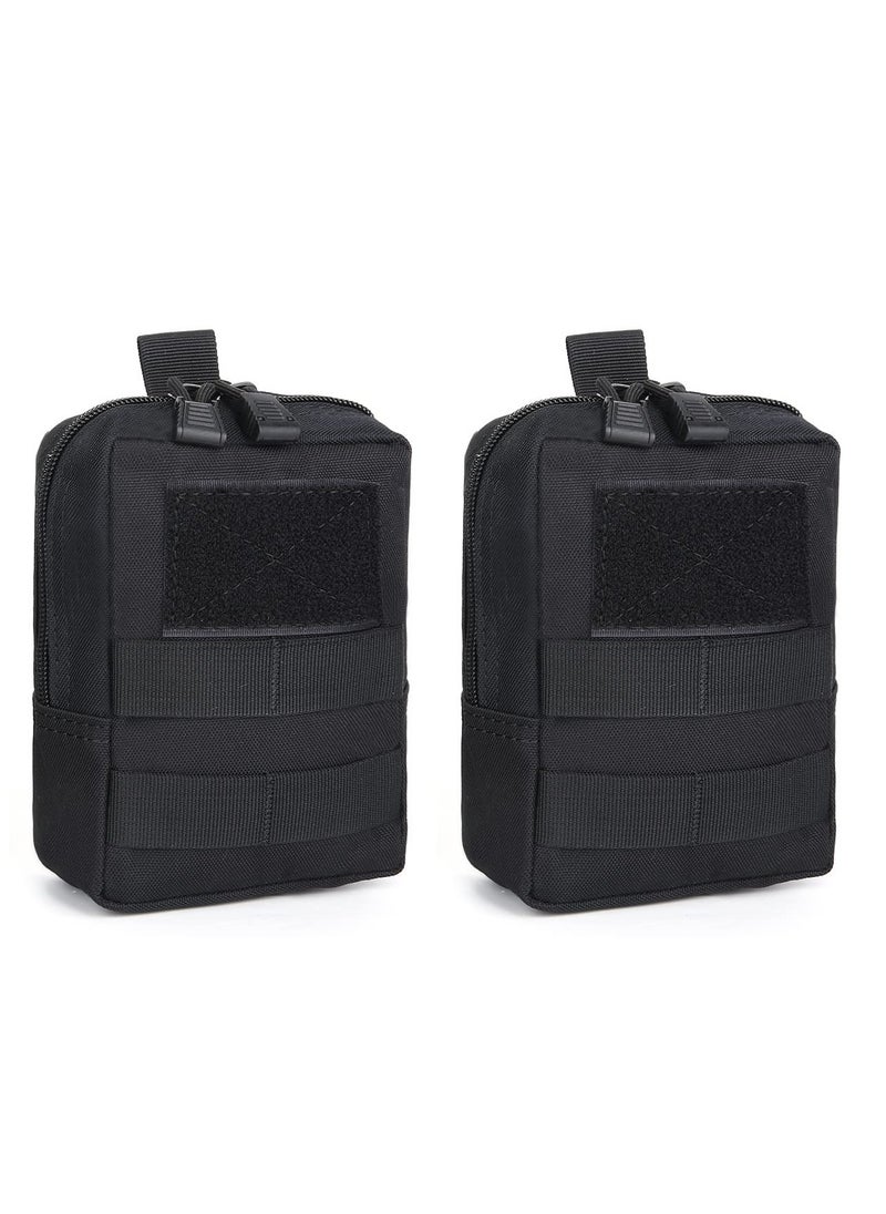 Excefore - 2pcs Tactical Molle Pouch EDC Utility Gadget Outdoor Men Waist Bag with Phone Belt Clip Holder Holster for Outdoor Hunting Camping Hiking Trekking - Image 1