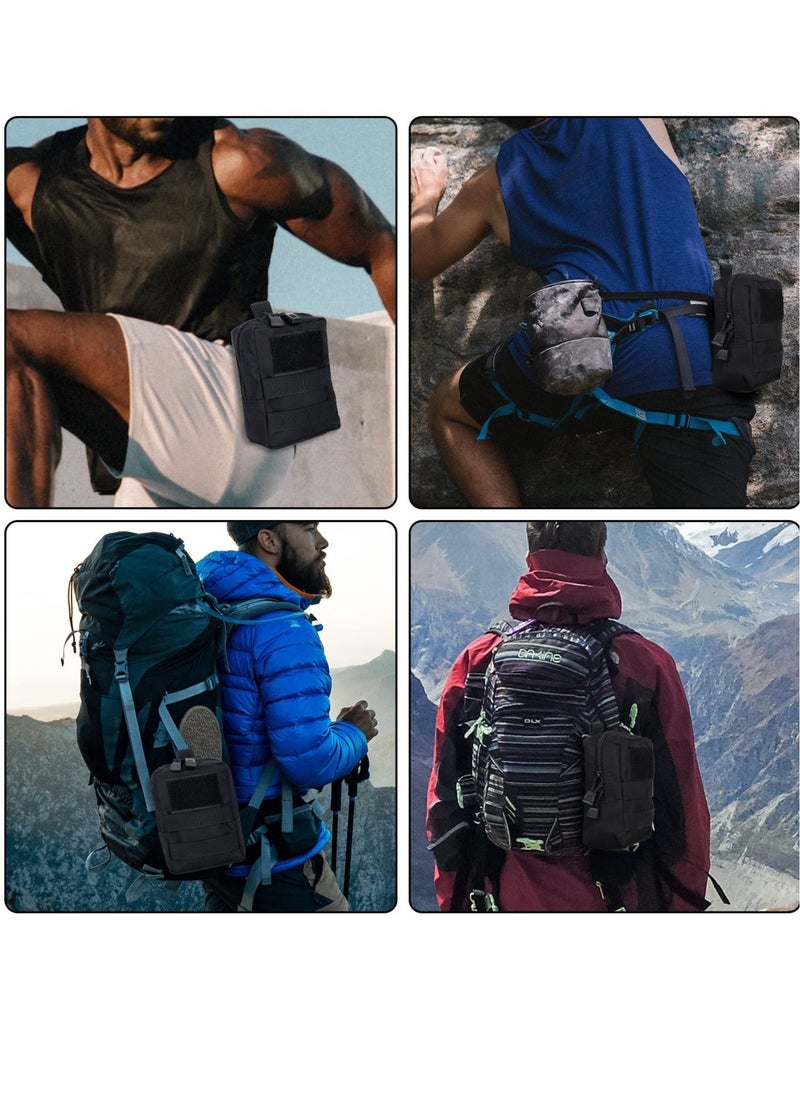 Excefore - 2pcs Tactical Molle Pouch EDC Utility Gadget Outdoor Men Waist Bag with Phone Belt Clip Holder Holster for Outdoor Hunting Camping Hiking Trekking - Image 1