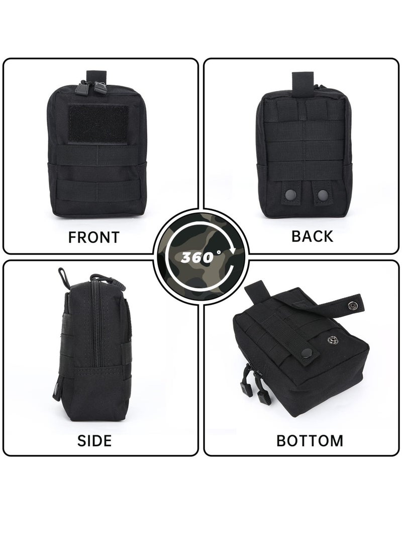 Excefore - 2pcs Tactical Molle Pouch EDC Utility Gadget Outdoor Men Waist Bag with Phone Belt Clip Holder Holster for Outdoor Hunting Camping Hiking Trekking - Image 1