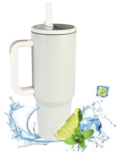 40oz Leakproof Water Bottle-Cream White