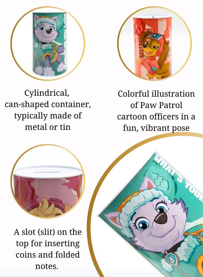 ستور حصالة نقود معدنية من ستور، مستوحاة من قوى باو باترول جيرلز الخارقة - Image 3