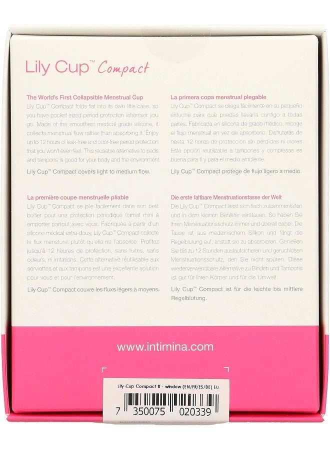 Intimina Lily Cup Compact Menstrual Cup Size B Box 1 Unit - Image 2