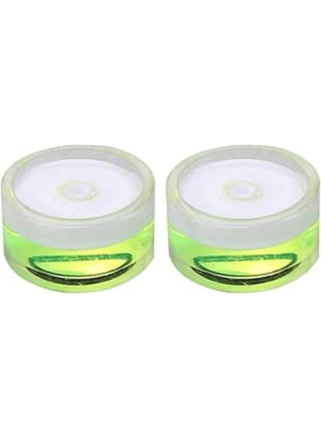 16 Pcs Circular Bubble Level Spirit Gauge Green 15x8mm For Surface Balancing - Image 1