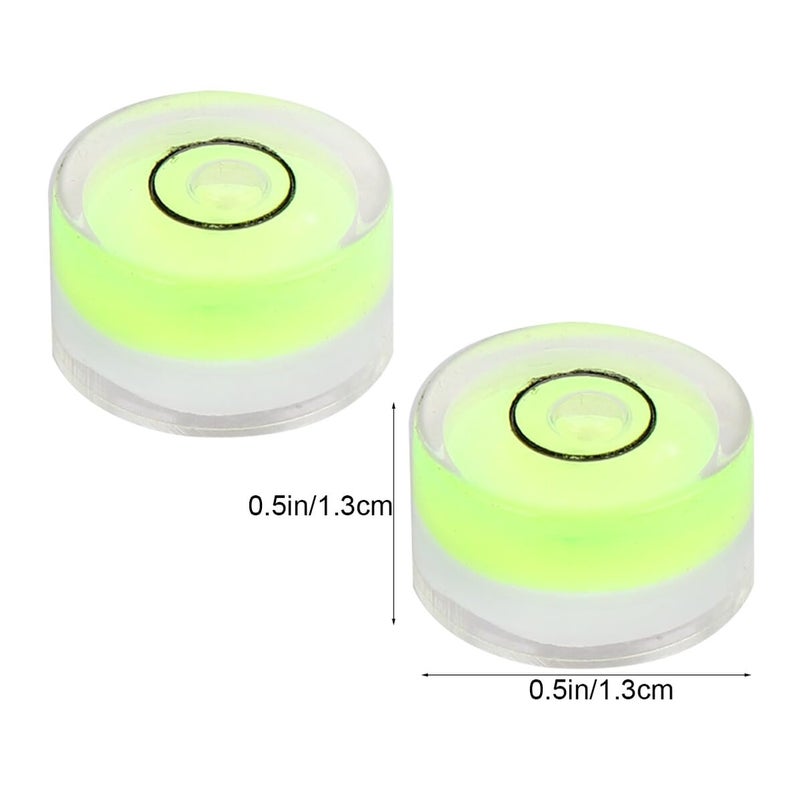 16 Pcs Circular Bubble Level Spirit Gauge Green 15x8mm For Surface Balancing - Image 3