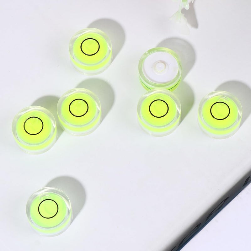 16 Pcs Circular Bubble Level Spirit Gauge Green 15x8mm For Surface Balancing - Image 5