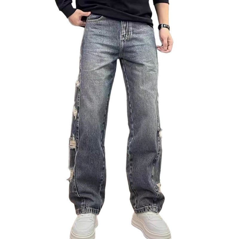 Unisex Casual Daily Denim Jeans - Image 5