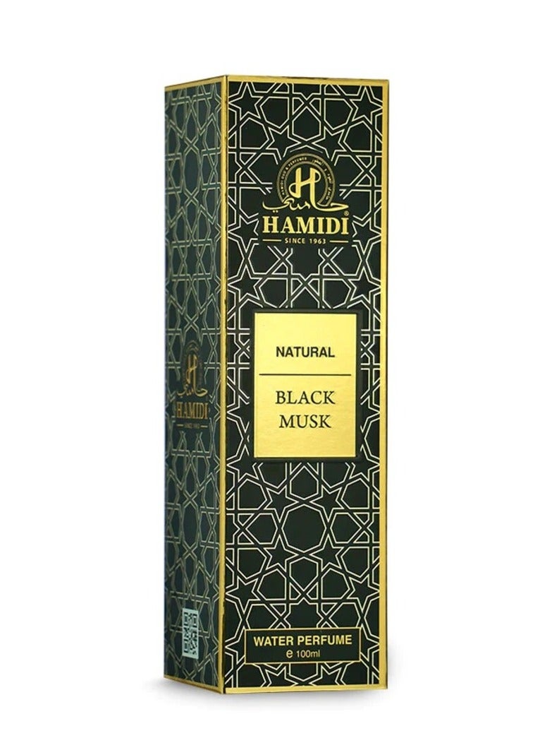 HAMIDI Hamidi Natural Musk Hamidi Black 100ml, Alcohol Free, Water Perfume, Eau De Parfum, For Unisex - Image 2