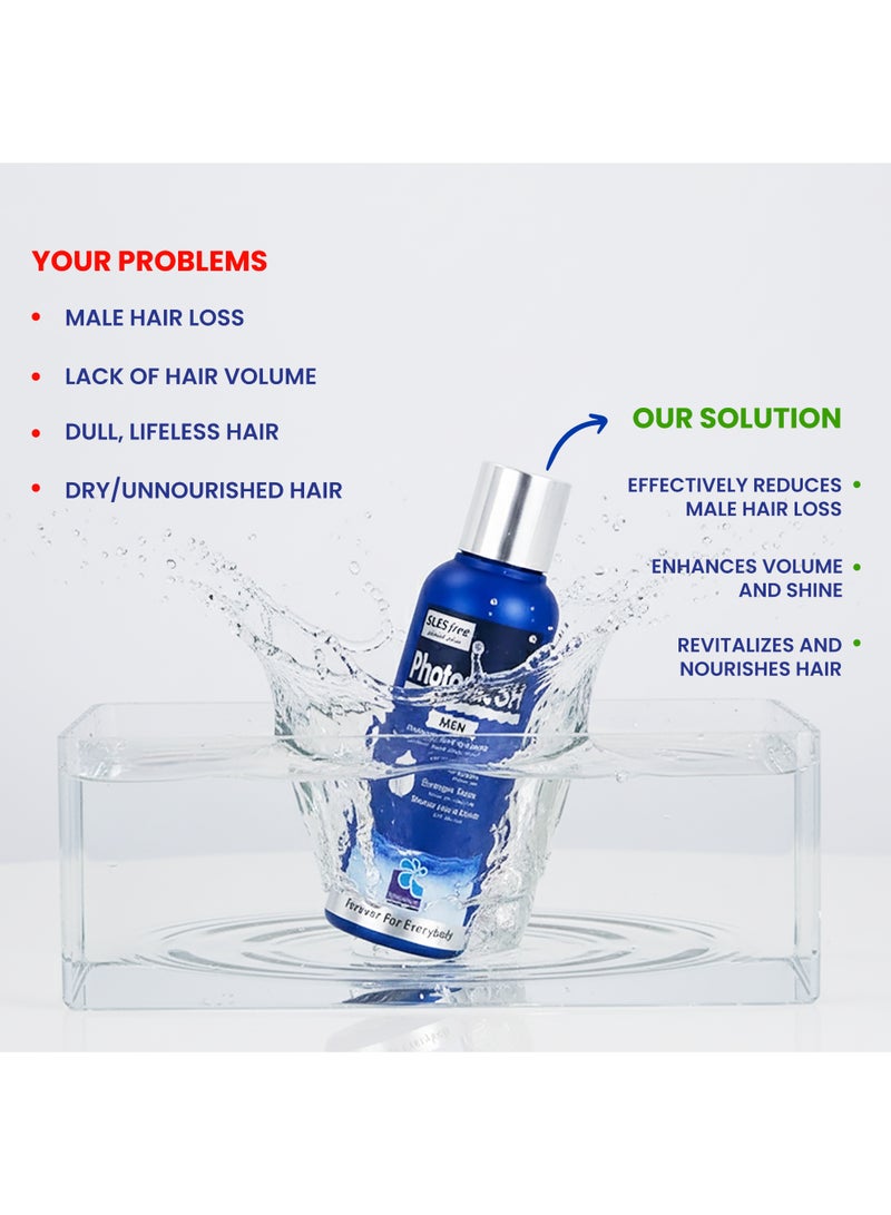 PharmaHealth Photonic SH Men Shampoo for Thinning Hair and Hair Loss 100ml - Image 3