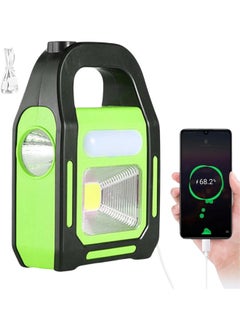 Rechargeable Work Light, Solar Powered Camping Light, Portable Waterproof for Camping, Earthquake, Indoor, Power Outage.