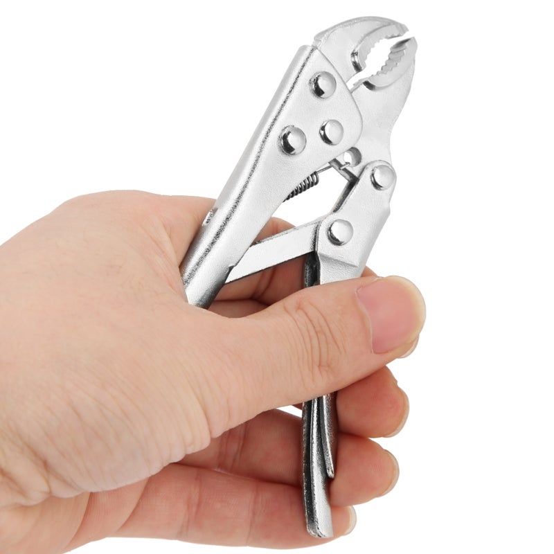 2Pcs Ground Mouth Straight Jaw Lock Vise Grip Clamp Locking Pliers Set Hand Tools - Image 5