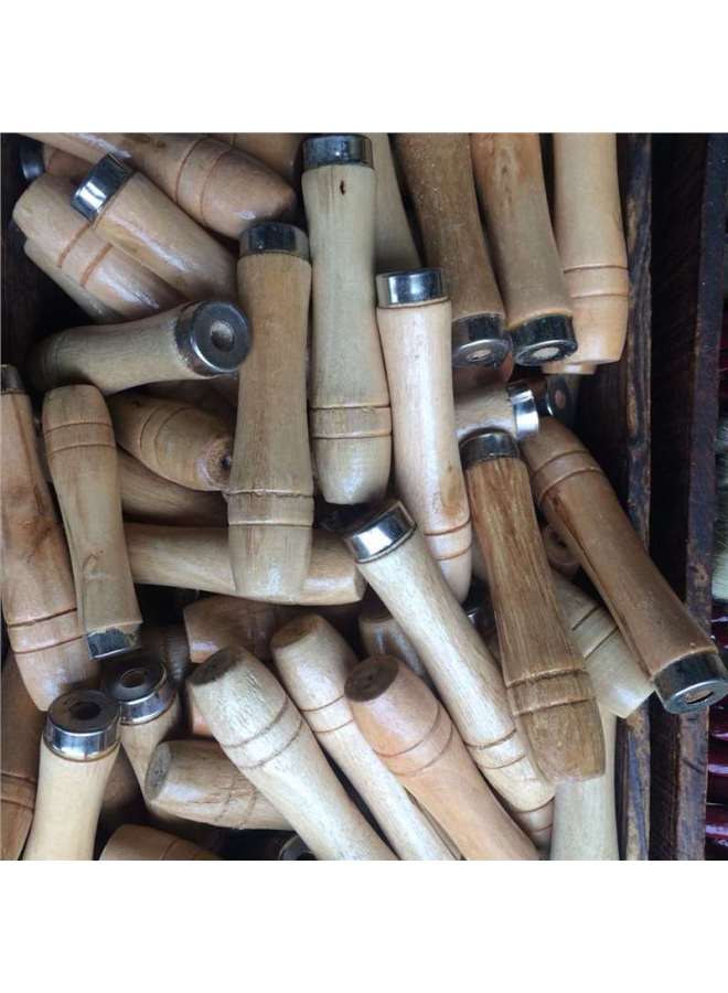 High Quality File Handle Wooden Handle Solid Wood Handle File Handle Large Medium Small Size-Color:Large Iron Ring Diameter 21.5mm Hole 9mm20  - Image 1