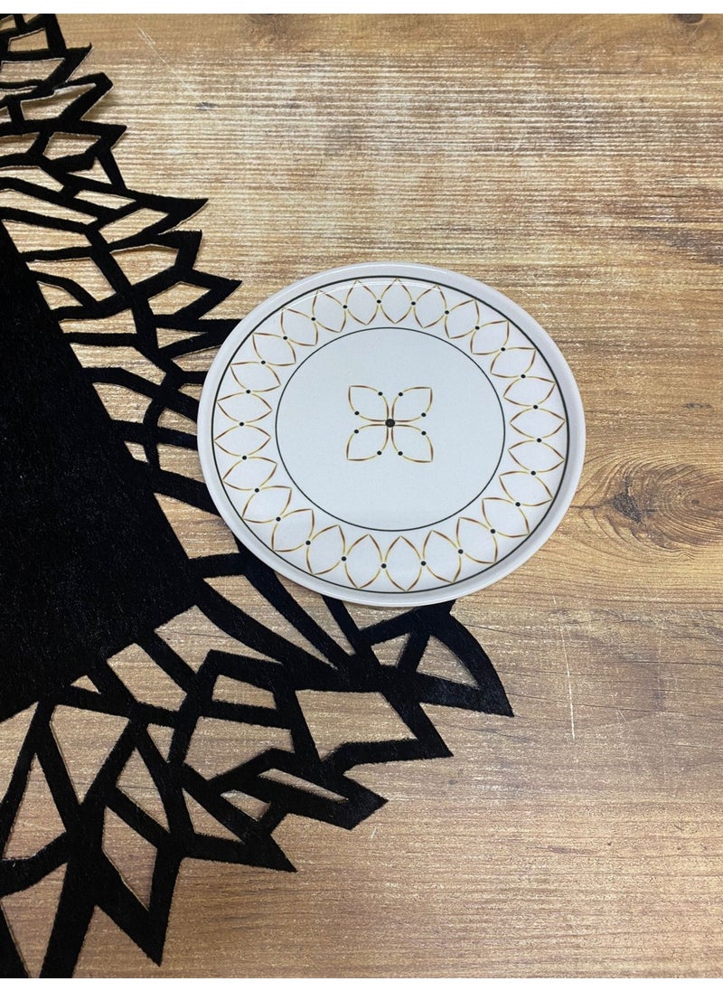 Venüs Home Gold Ellipse 20CM Serving & Cake Plate Single  - Image 1