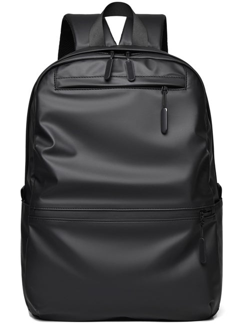 Qiccijoo Laptop Backpack for Men or Women, Water Resistant Travel Backpacks,Fashion Slim Durable College School Backpacks Fits 15.6 Inch Laptop Business Travel Anti Theft Bookbag Gift(Black)