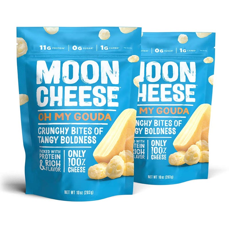 Moon Cheese Oh My Gouda Cheese Bites, 10 Ounce, 2-Pack, Crunchy, Packed With Protein & Calcium, Keto, Gluten Free - Image 1