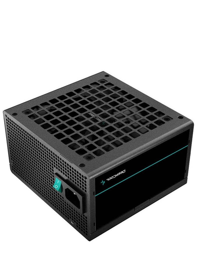DEEPCOOL - PF750 ATX 12V Power Supply Unit, 750W Power, 80 Plus Standard Certification, Active PFC + Double Tube Forward 750Watts, 5% Efficiency, 120mm Fan Size - Black | R-PF750D-HA0B-UK - Image 1