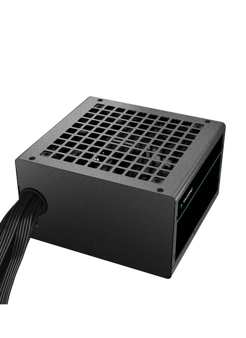 DEEPCOOL - PF750 ATX 12V Power Supply Unit, 750W Power, 80 Plus Standard Certification, Active PFC + Double Tube Forward 750Watts, 5% Efficiency, 120mm Fan Size - Black | R-PF750D-HA0B-UK - Image 1