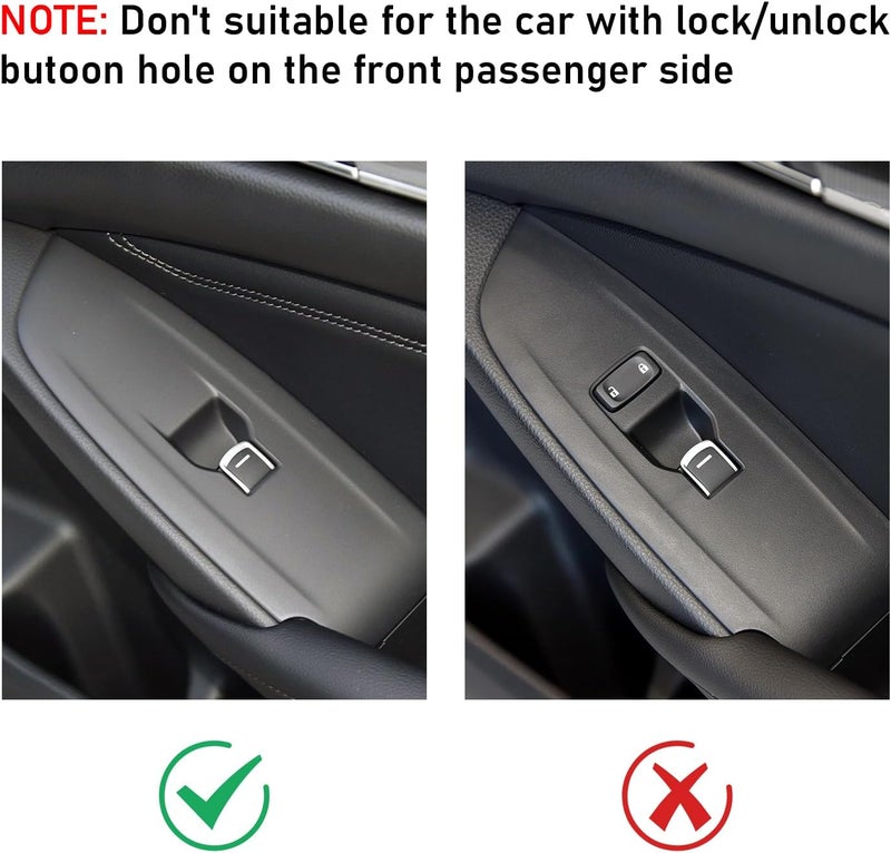 BRMYL Car Window Lift Switch Control Cover Decals for Honda Accord 2018-2022 - ABS Carbon Fiber Interior Stickers - Image 4