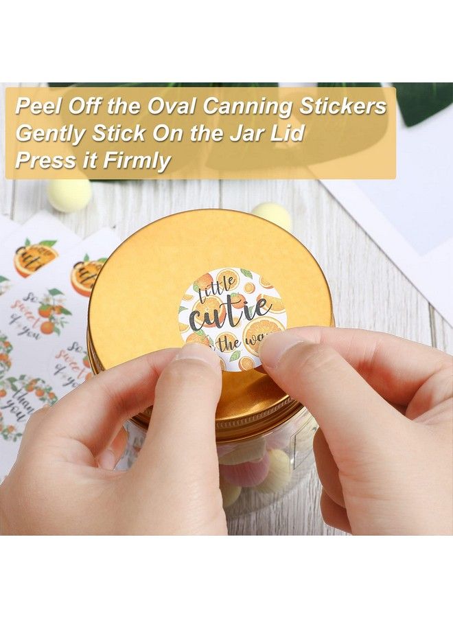 Chinco 480 Pieces Little Cutie Baby Shower Stickers Orange Themed Birthday Party Decorations 1 Inch Round Waterproof Selfadhesive Little Cutie Stickers For Baby Shower Cutie Birthday Party Supplies  - Image 5