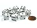 Koplow Games Set of 10 Six Sided D6 12mm Square Dice White - Image 2