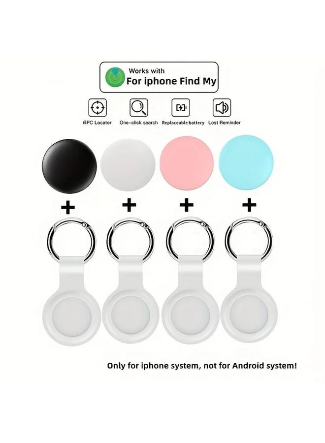 Generic 4 Pack Colorful RSH Wireless GPS Tracker For iPhone Find My App iOS iPadOS MacOS - Image 1