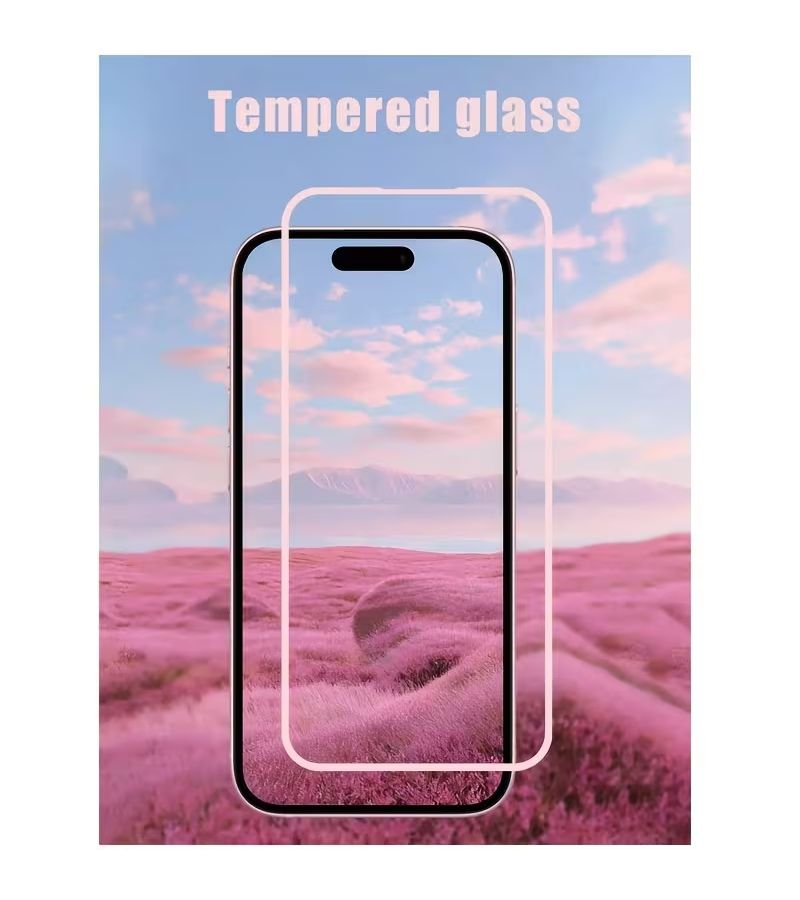 2 Pack Pink Luminous HD Screen Protector For iPhone SE 2022 Drop Resistant Scratch Proof - Image 5