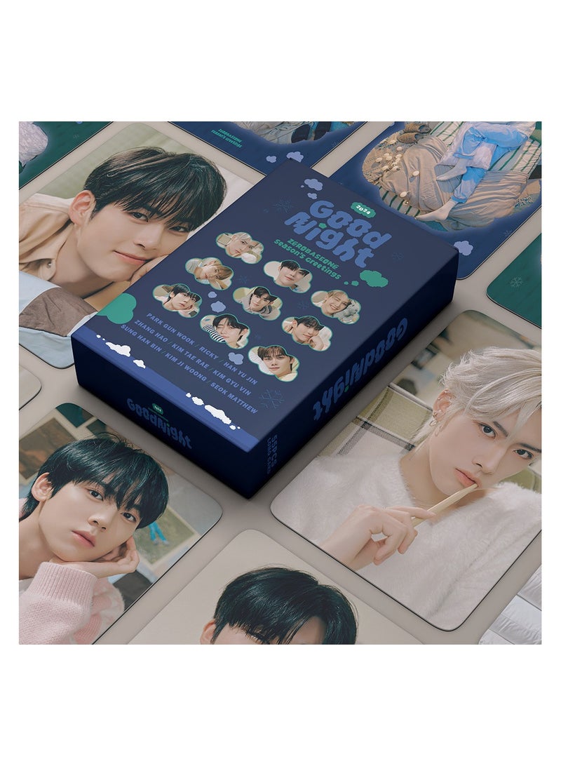 NIBEMINENT 55 Pcs Kpop ZEROBASEONE GOOD NIGHT Lomo Cards Card For Fans Collection Gifts - Image 2