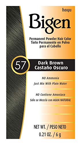 Bigen 57 Dark Brown Bigen Permanent Powder  6 Pack