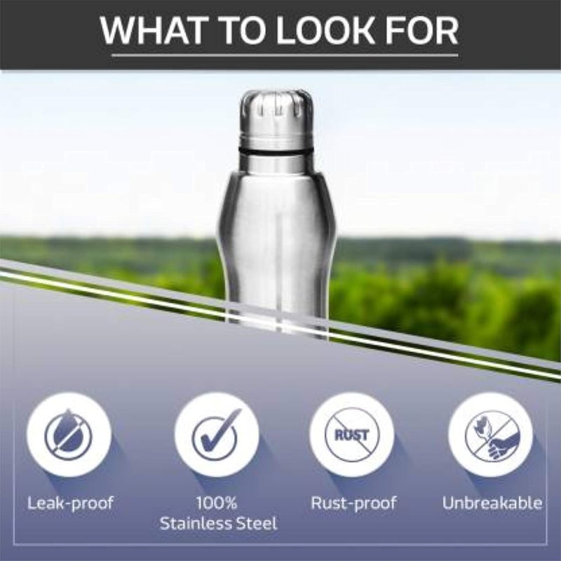 KenBerry Stainless Steel Water Bottle Alpha Plus 750 ML Pack of 3 - Image 5
