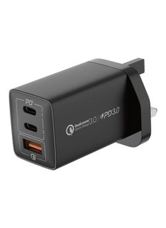 Momax MOMAX GaN Charger, 3 Port 67W USB C, Compact PD 3.0 Charger, High Power Wall Charger for Laptops, MacBook, iPad Pro,Mini, iPhone 15,Pro,Pro Max, Black  - Image 2