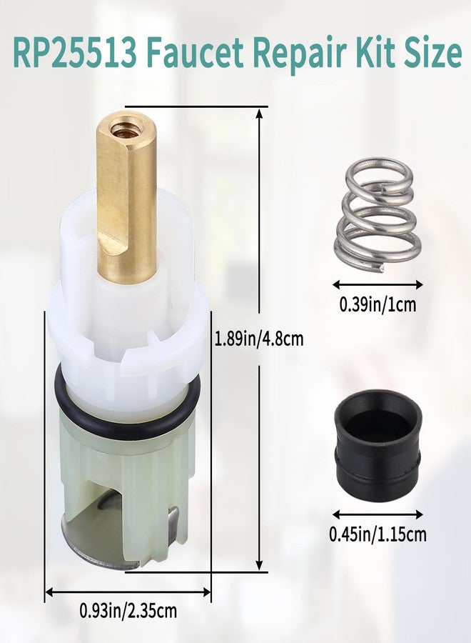 gcbcrit RP25513 Faucet Cartridge for Delta Two Handle Faucet Repair Kit, Faucet Leak Repair Kit with Cartridge RP4993 Seats Springs (2 Pack) - Image 2