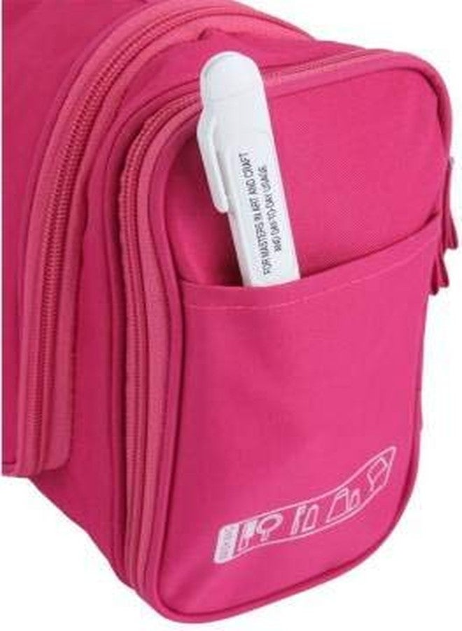 Shivexim® Toiletry Bag with Hanging Hook Organizer for Travel Accessories, Makeup, Shampoo, Cosmetic, Personal Items, Bathroom Portable Storage Bag (Pink) - Image 4