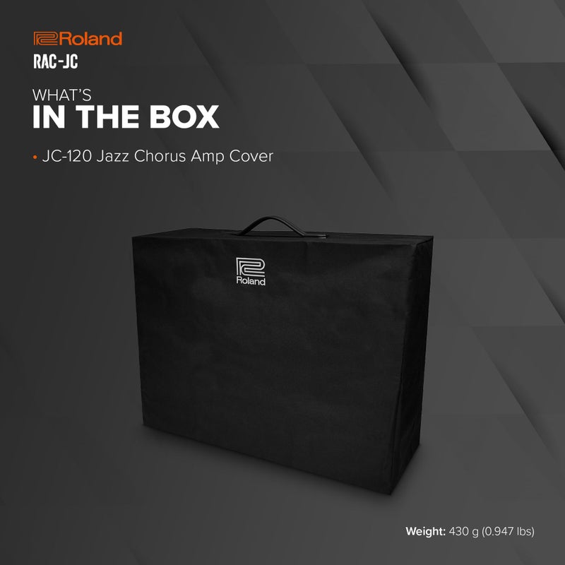 Roland RAC-JC120 Jazz Chorus Amp Cover | Precision-Fit Cover for the JC-120 Amp | Durable Materials | Protects from Scratches | Sheilds Against Dirt & Grime | Handle Opening for Easy Transport - Image 2