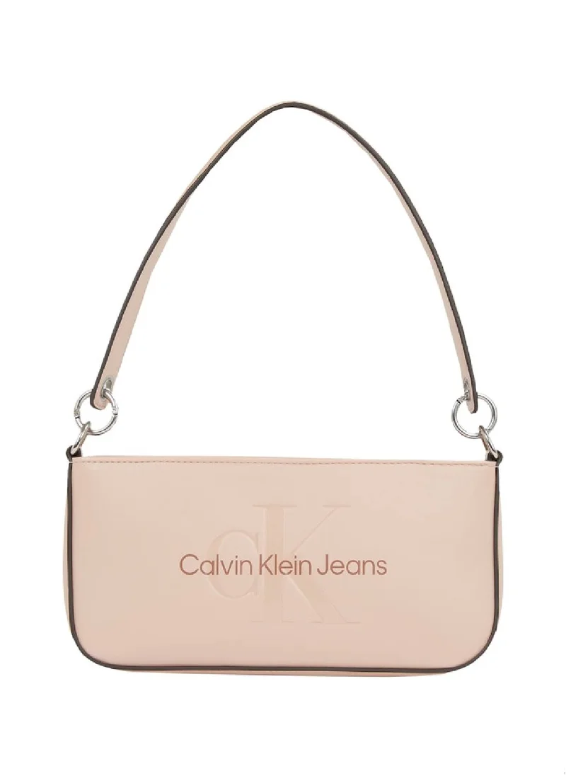 Calvin Klein Jeans Women's Sculpted Shoulder Bag - Faux Leather, Pink