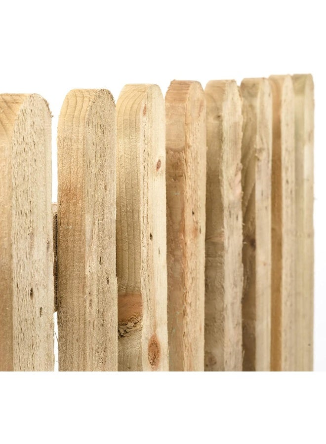 Egardenkart Garden Fence Wooden Pickets 30Cmx100Cm, Beige  - Image 3