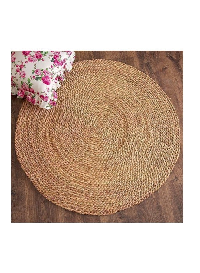لينجوي سجادة جوت مستديرة مقاس 200 سم منسوجة يدويًا بتصميم مضفر قابلة للعكس سجادة منطقة بوهو سجادة طبيعية متينة لغرفة المعيشة وغرفة النوم والمدخل - Image 4
