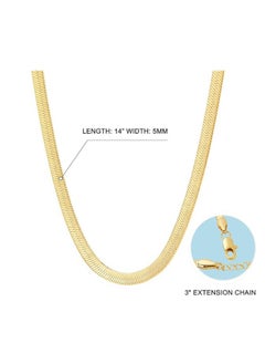 Fayrouz Jewellery 14K Gold Plated Snake Chain Necklace for Women  - Image 3
