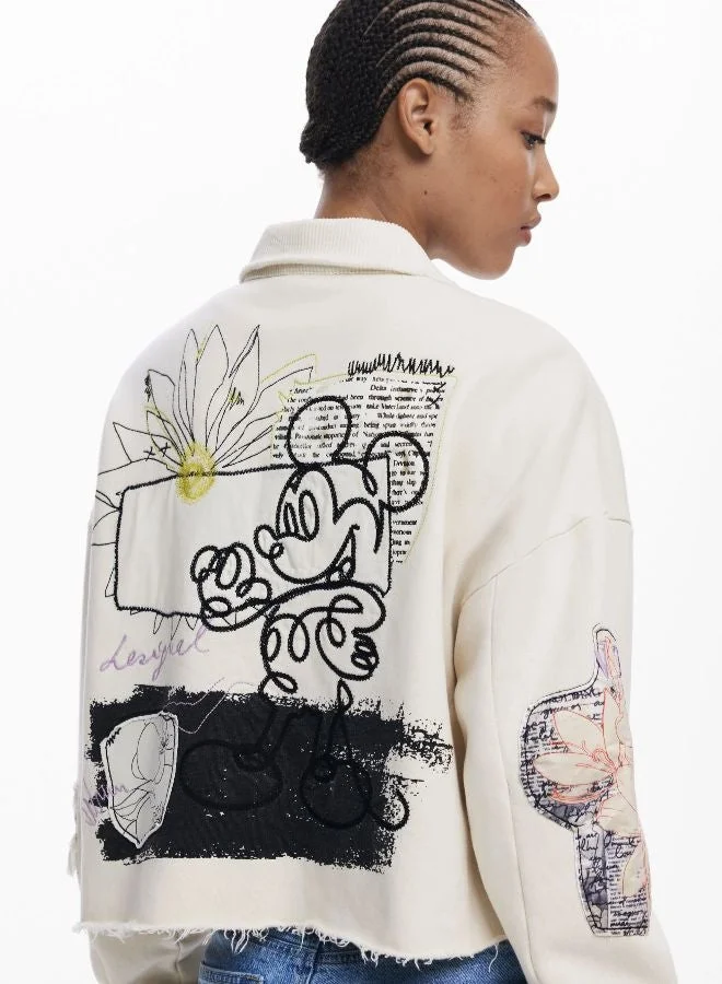 Desigual Multicolour Mickey Button Sweatshirt for Women | Best Price UAE