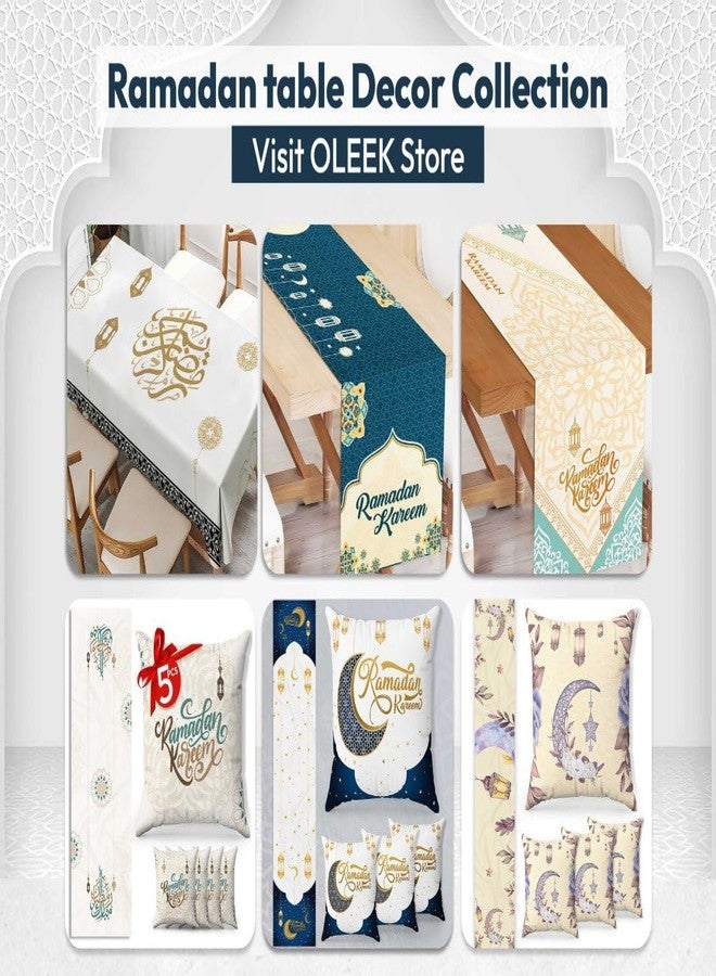 OLEEK مفرش طاولة رمضان من OLEEK مقاس 70 × 13 بوصة - ديكورات رمضان للمنزل 2026 - مفرش طاولة رمضان مبارك - مفرش رمضان - ديكور رمضان - ديكور طاولة رمضان - هدايا رمضان زينة رمضان كريم ديكور - Image 5