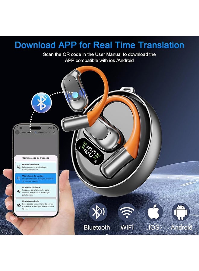 Quantum AI Language Translator Earbuds, Real-Time Translation in 144 Languages, 3-in-1 Translator Earbuds Real Time with 3 Smart Modes for Travel Business Learning - Image 3