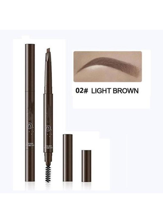 Generic 5 Colors Eyebrow Cosmetics Pencil Waterproof Double-headed Eyebrow Tattoo Natural Long Lasting Makeup Paint Eyebrow Pencil